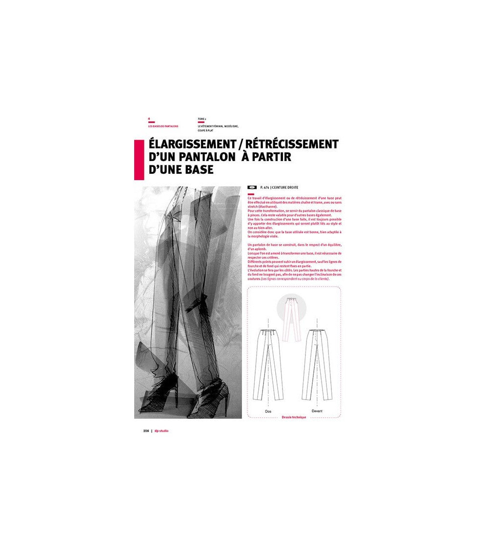 Elargissement/rétrécissement d’un pantalon à partir d’une base