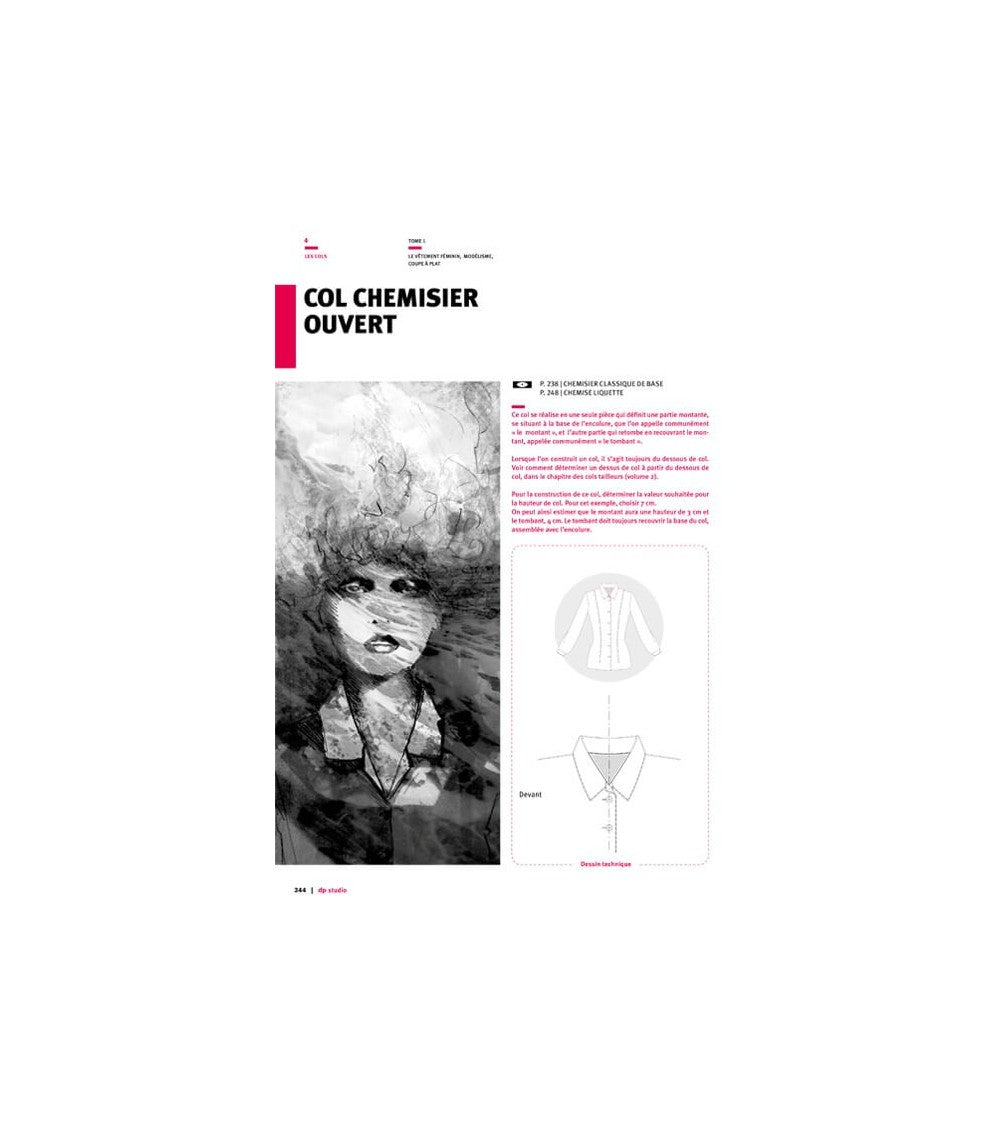 Col chemisier ouvert
