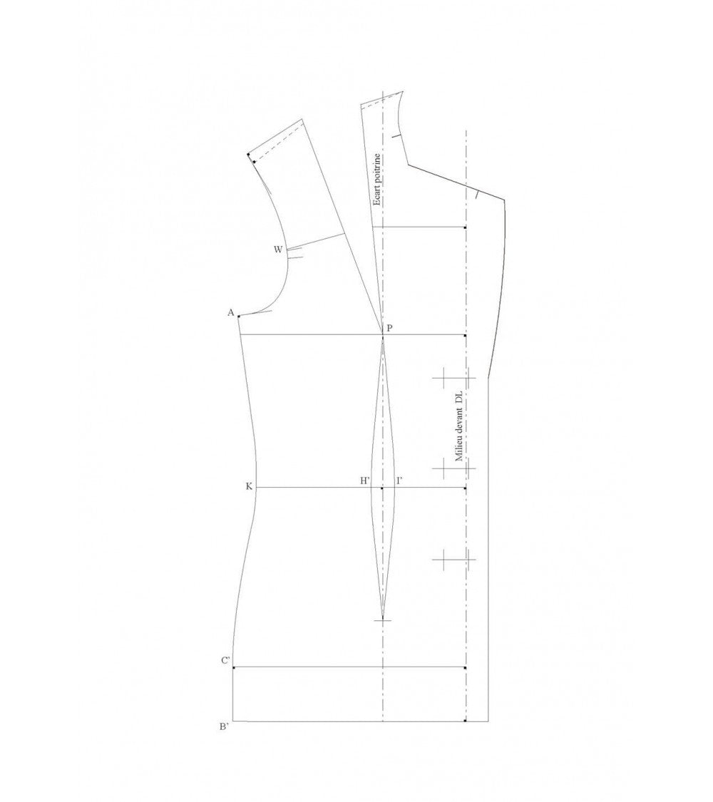 Veste tailleur sans découpe bretelle ni petit côté (2 morceaux)