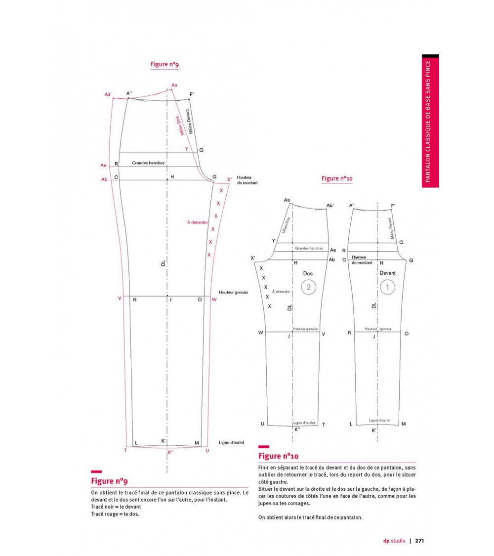 Pantalon classique de base sans pince