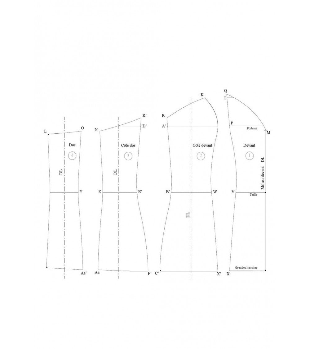 Bustier de base découpe bretelle