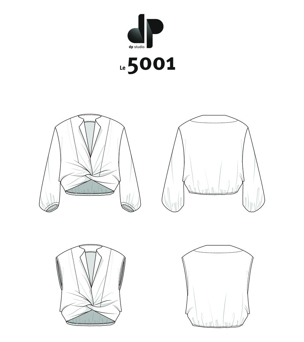 Le_5001_PDF_Blouse nouée avec ou sans manche