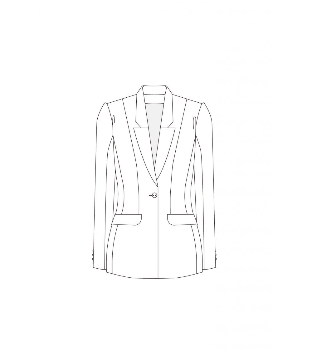 Le 100 - Veste tailleur, un bouton