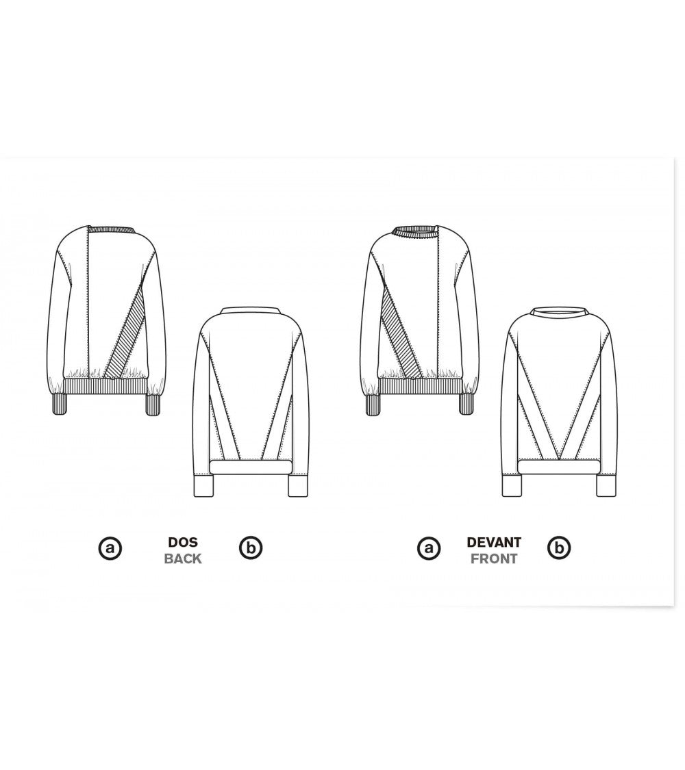 le 506a et b -Sweat asymétrique