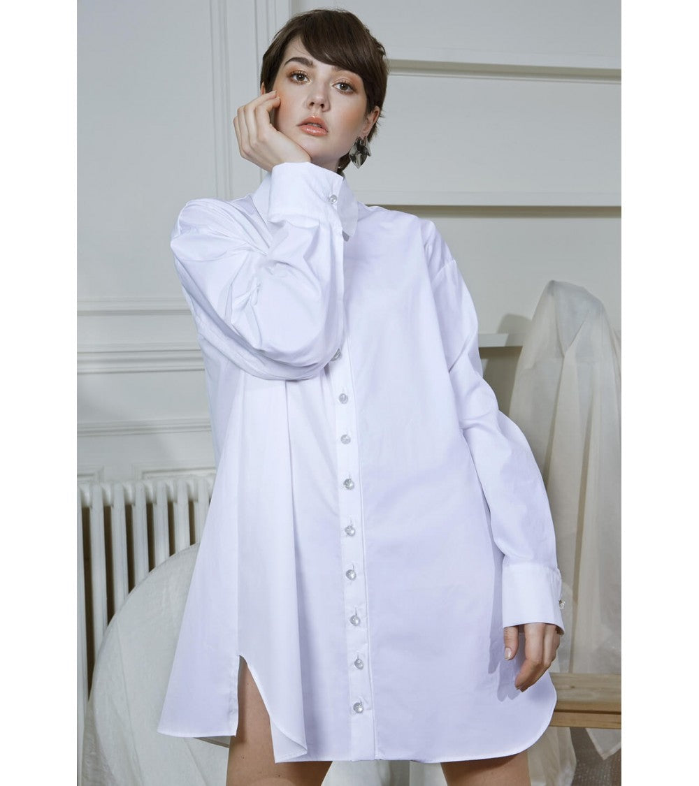 Robe/chemise ample et déstructurée, en deux parties