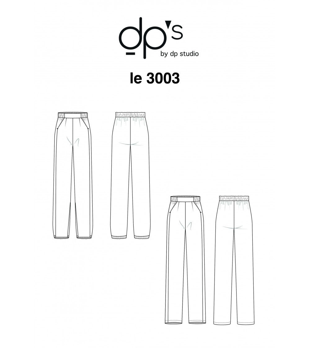 Pantalons fluide taille élastique et poches italiennes