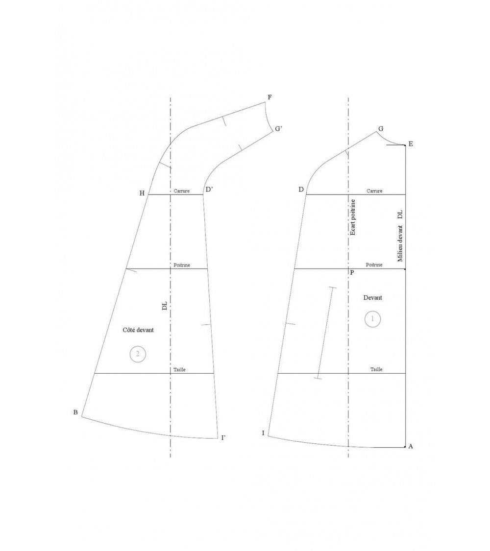 Cape découpe raglan