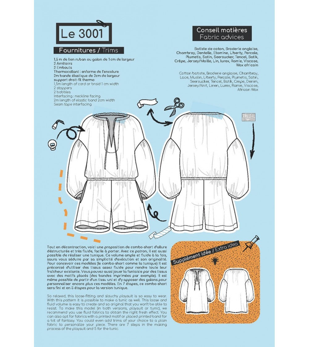 Combo-short loose/Tunique