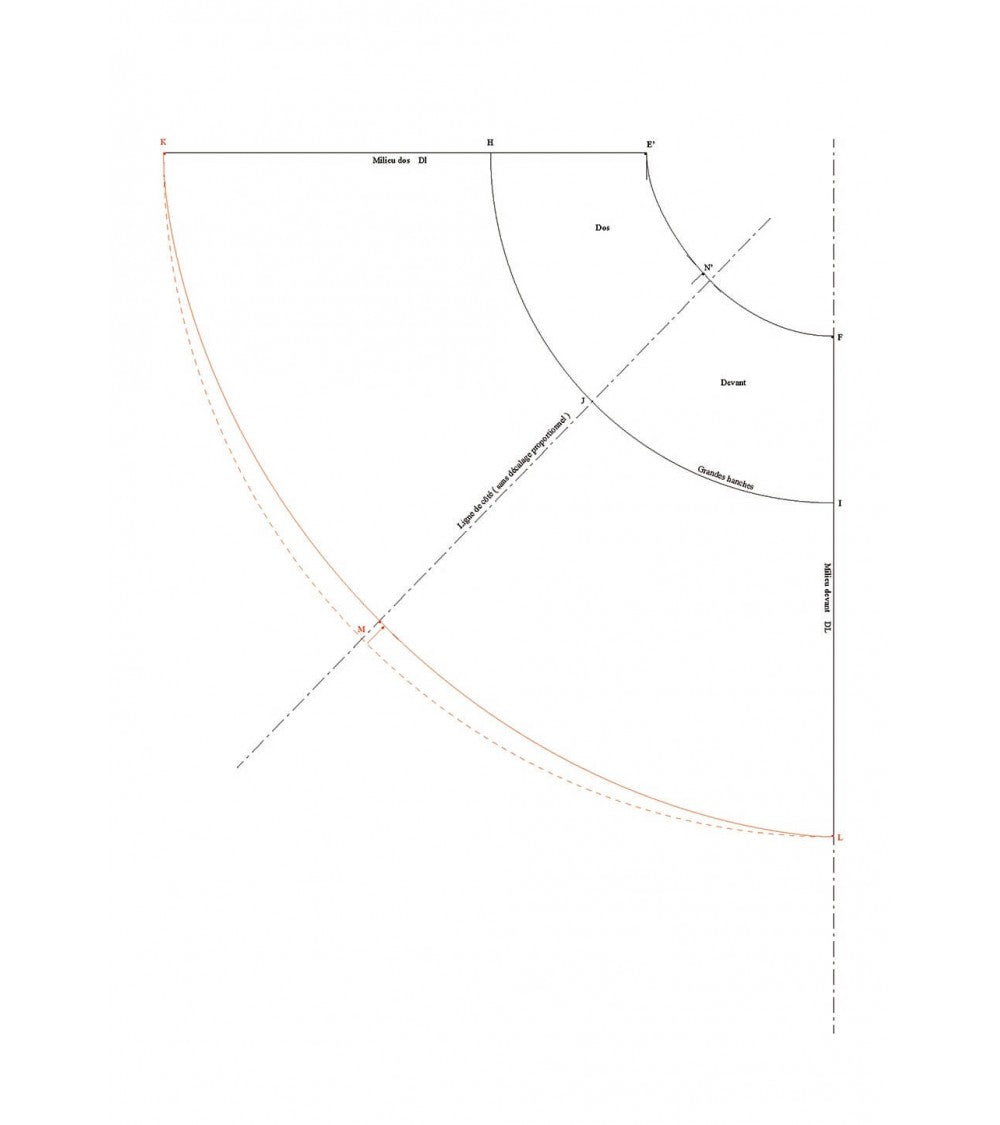 Jupe demi-cercle