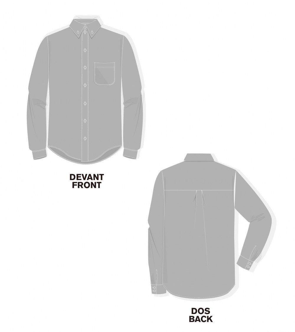 Le 1601 Chemise col et pied de col