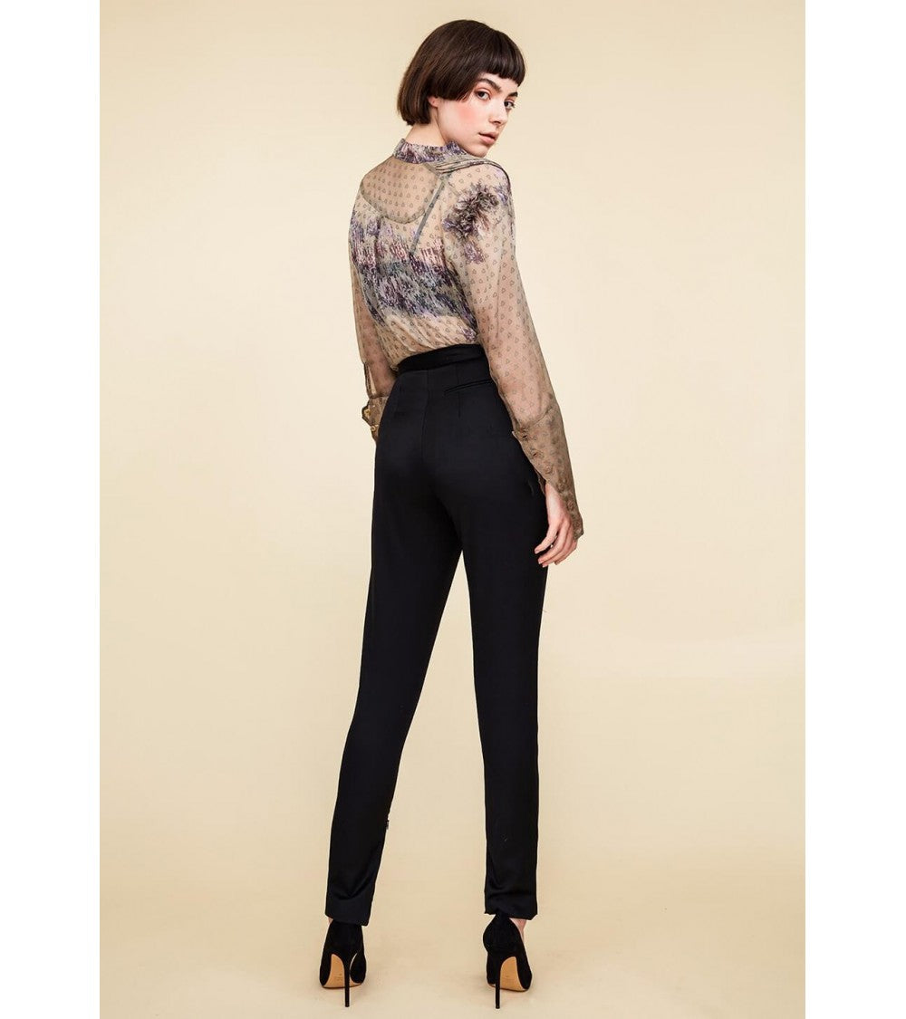 Pantalon classique cigarette + flare