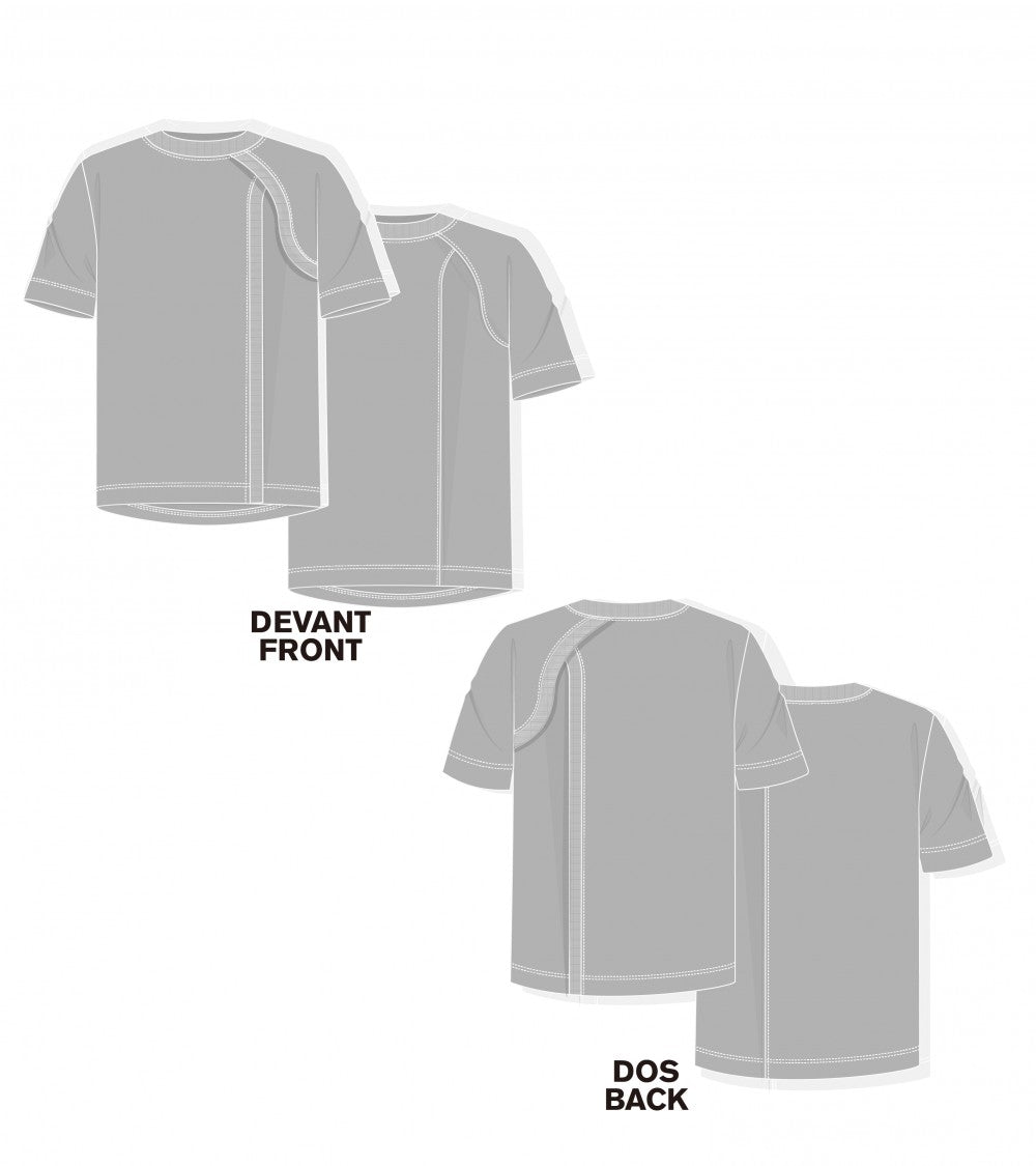 Le 1400 Tee-shirt à découpes asymétriques