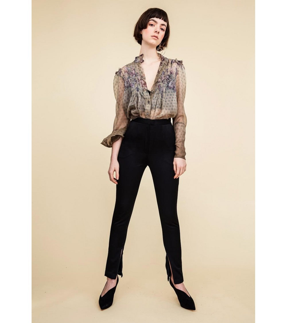 Pantalon classique cigarette + flare