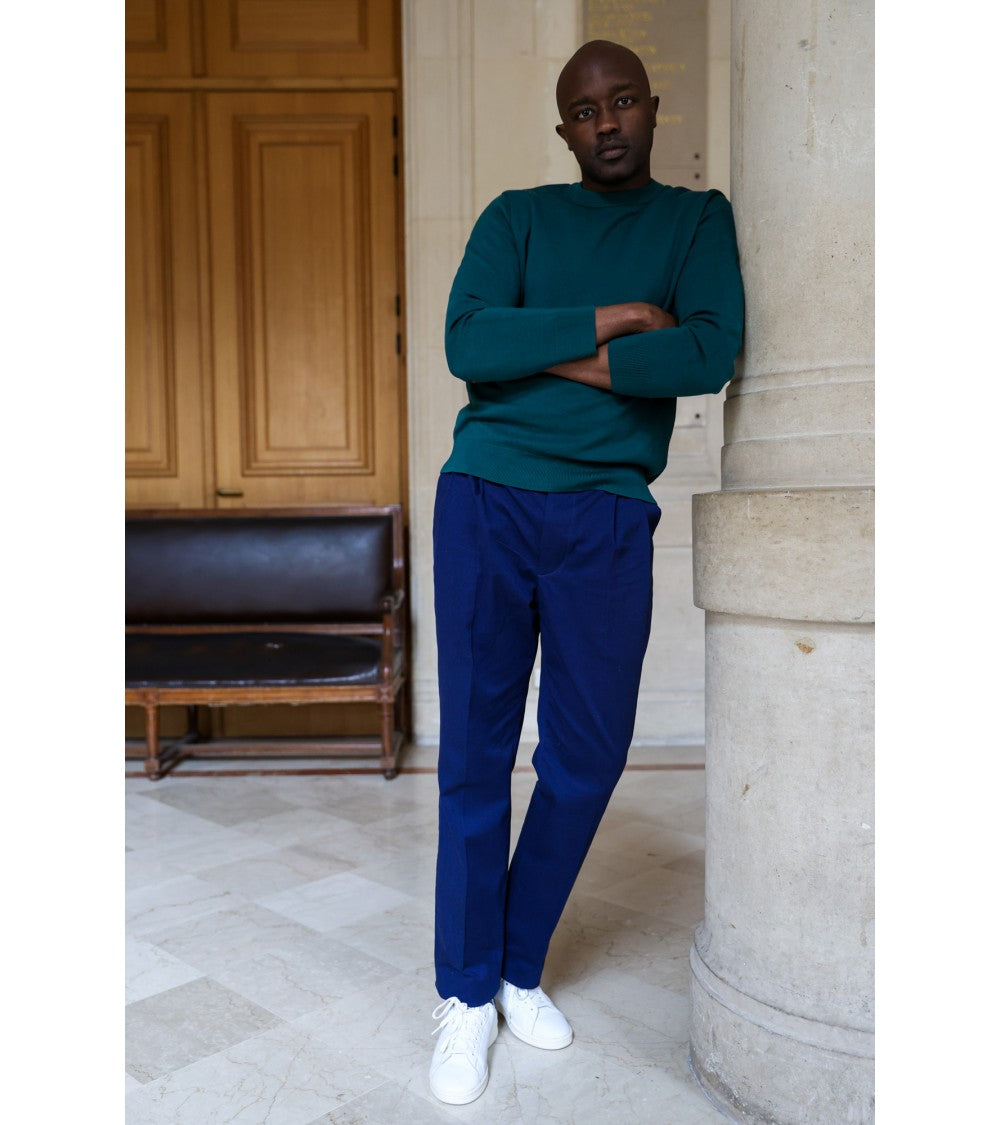 Le 1301 Pantalon droit de ville à plis couchés