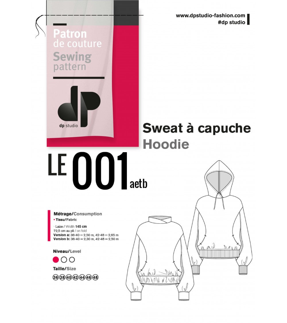 Le 001a et b - Sweat à capuche