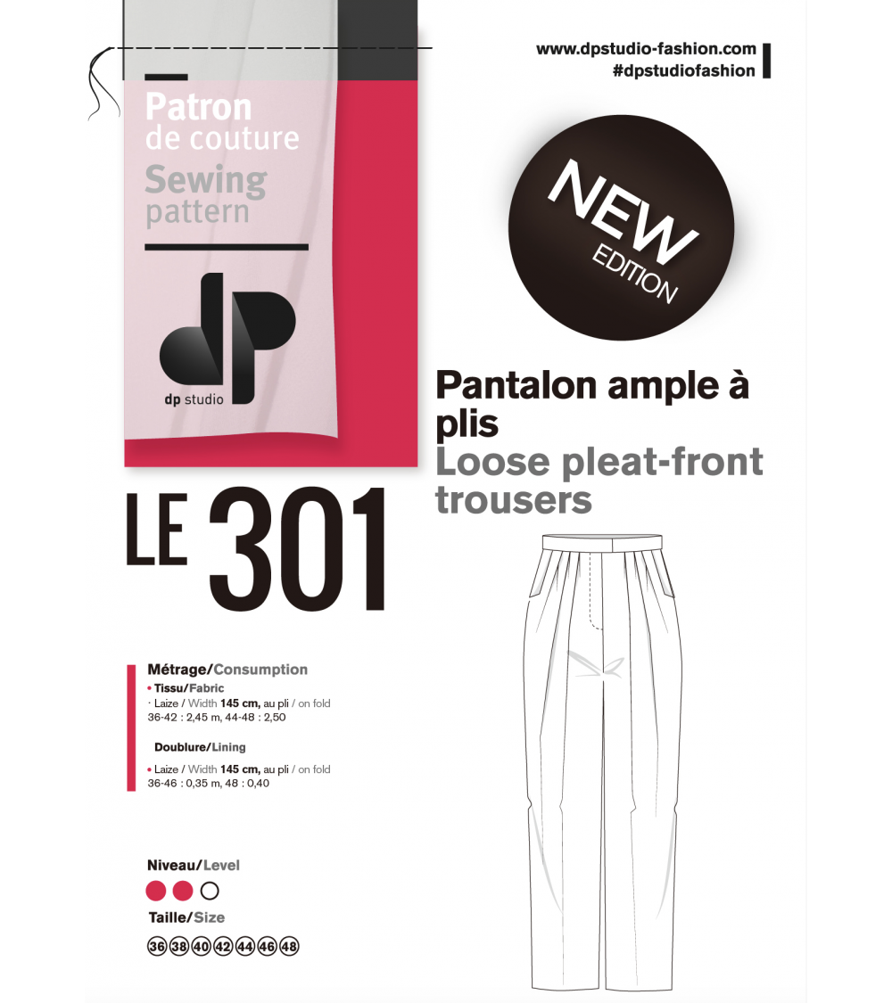 Le 301 Pantalon ample à plis PDF