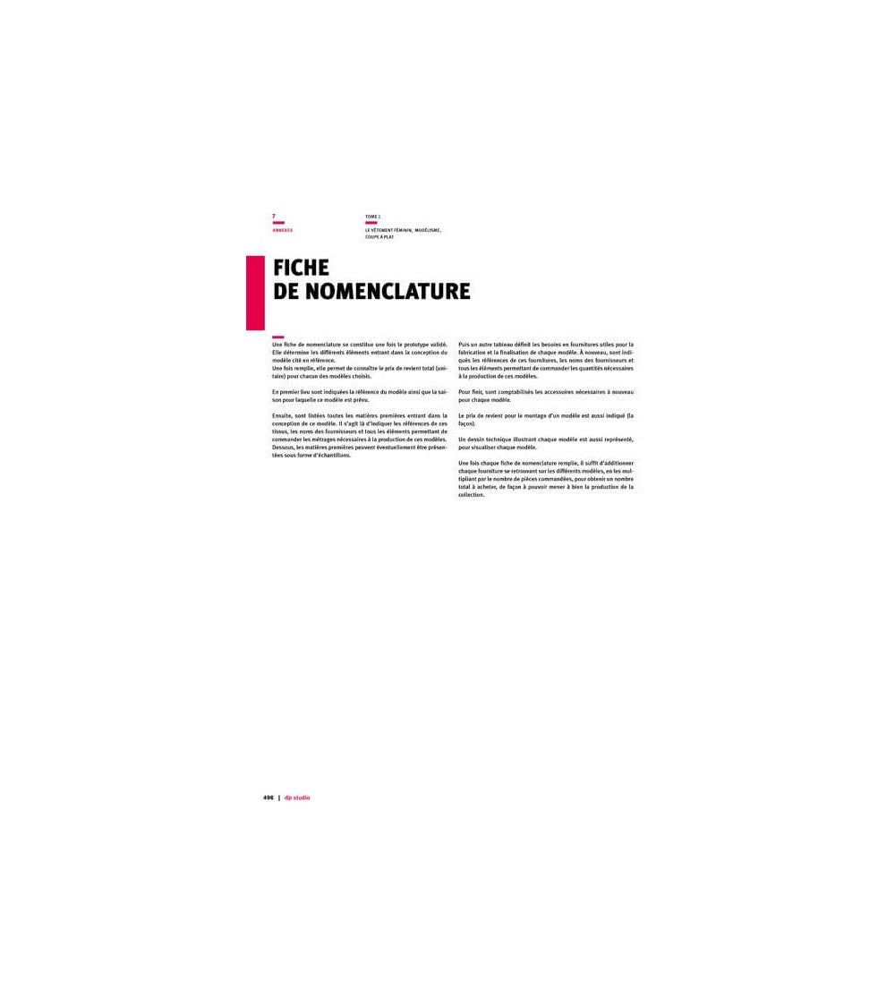 Fiche de nomenclature