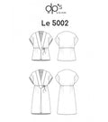 Tunique/robe manches basses et profond décolleté