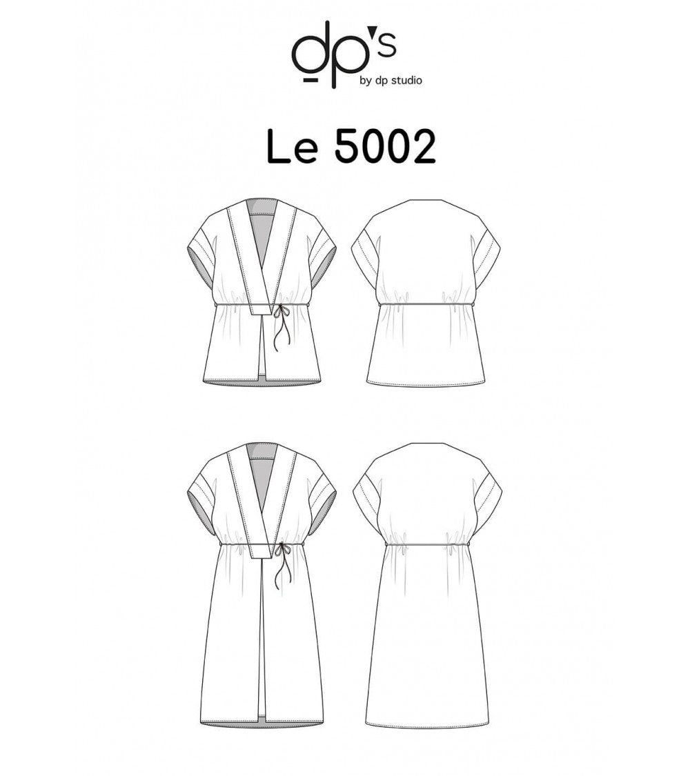 Tunique/robe manches basses et profond décolleté