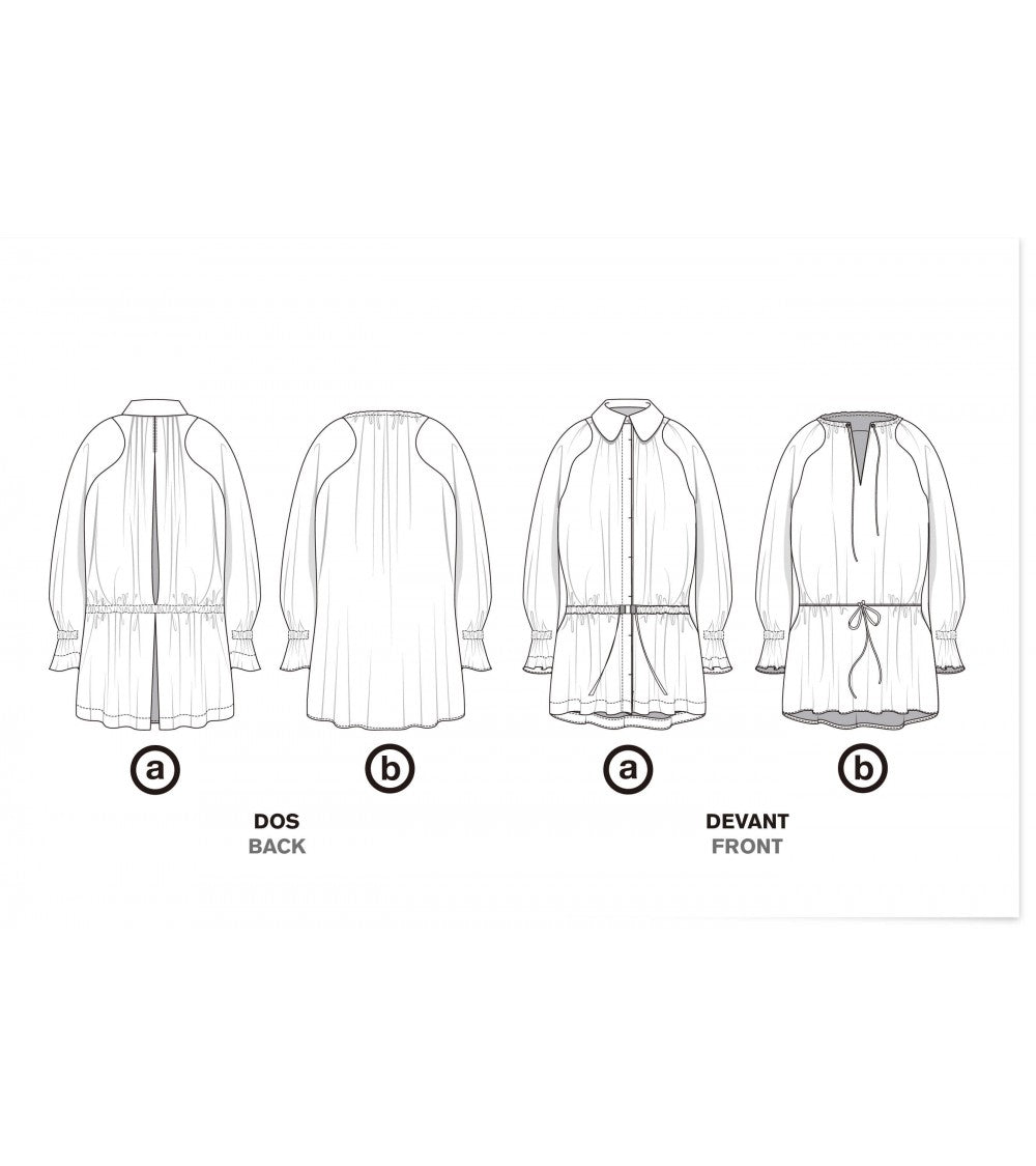 Parka manches effet raglan, ceinturée