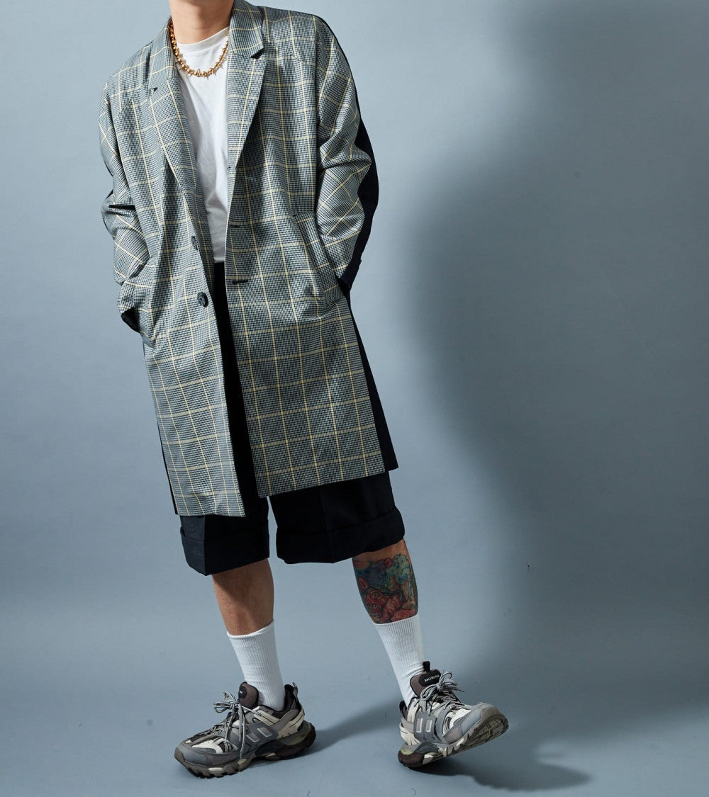 Le 1800 Manteau droit col tailleur