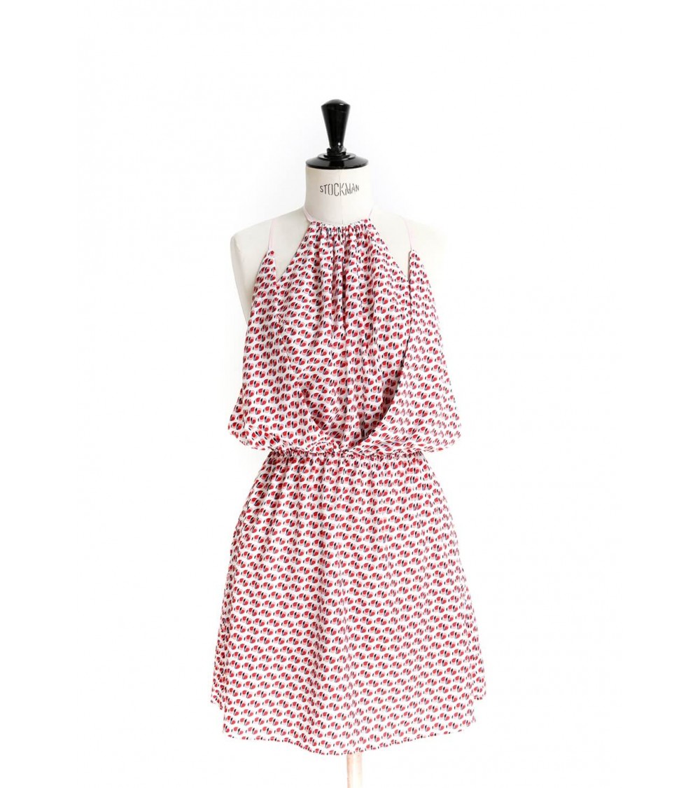 Robe à panneaux, coupée à la taille