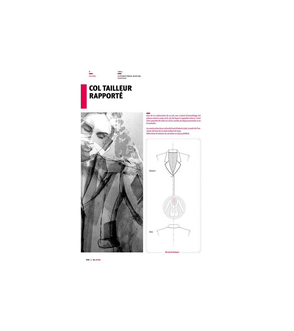 Col tailleur rapporté