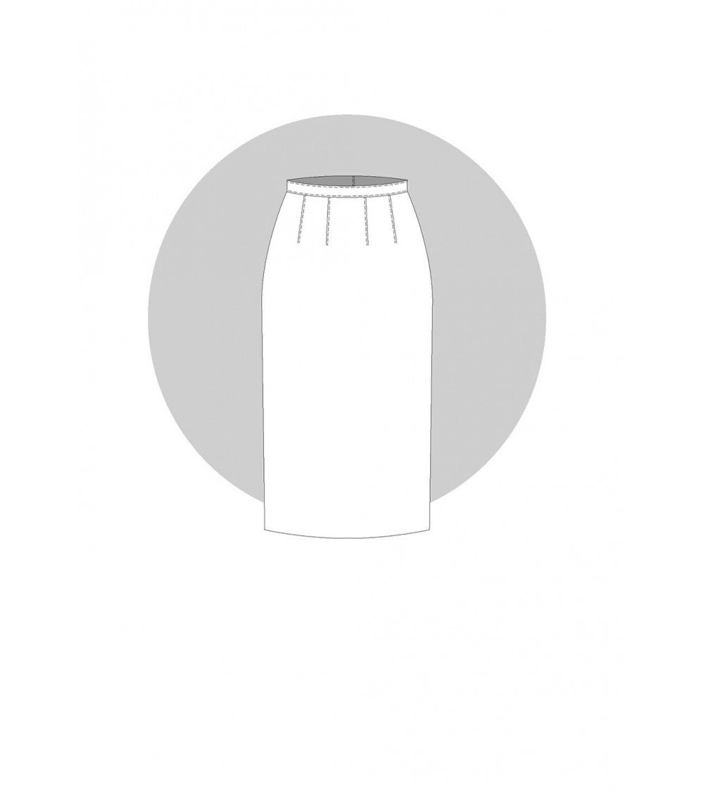 Fente couchée pour la jupe de base (prêt-à-porter)