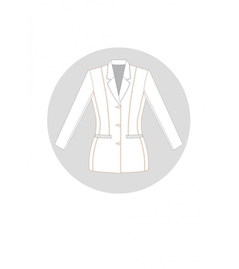 Passage de pince dans une découpe de poche (veste tailleur de base)