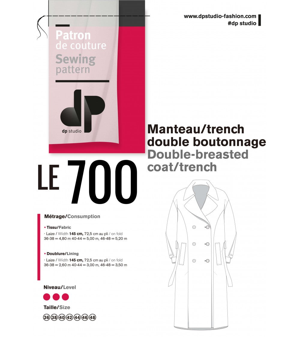 Le 102 Veste longue évasée à découpes princesses