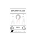 Pantalon cigarette de base, à la taille ( slim )