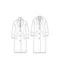 le 809a et b - Manteau gilet intégré