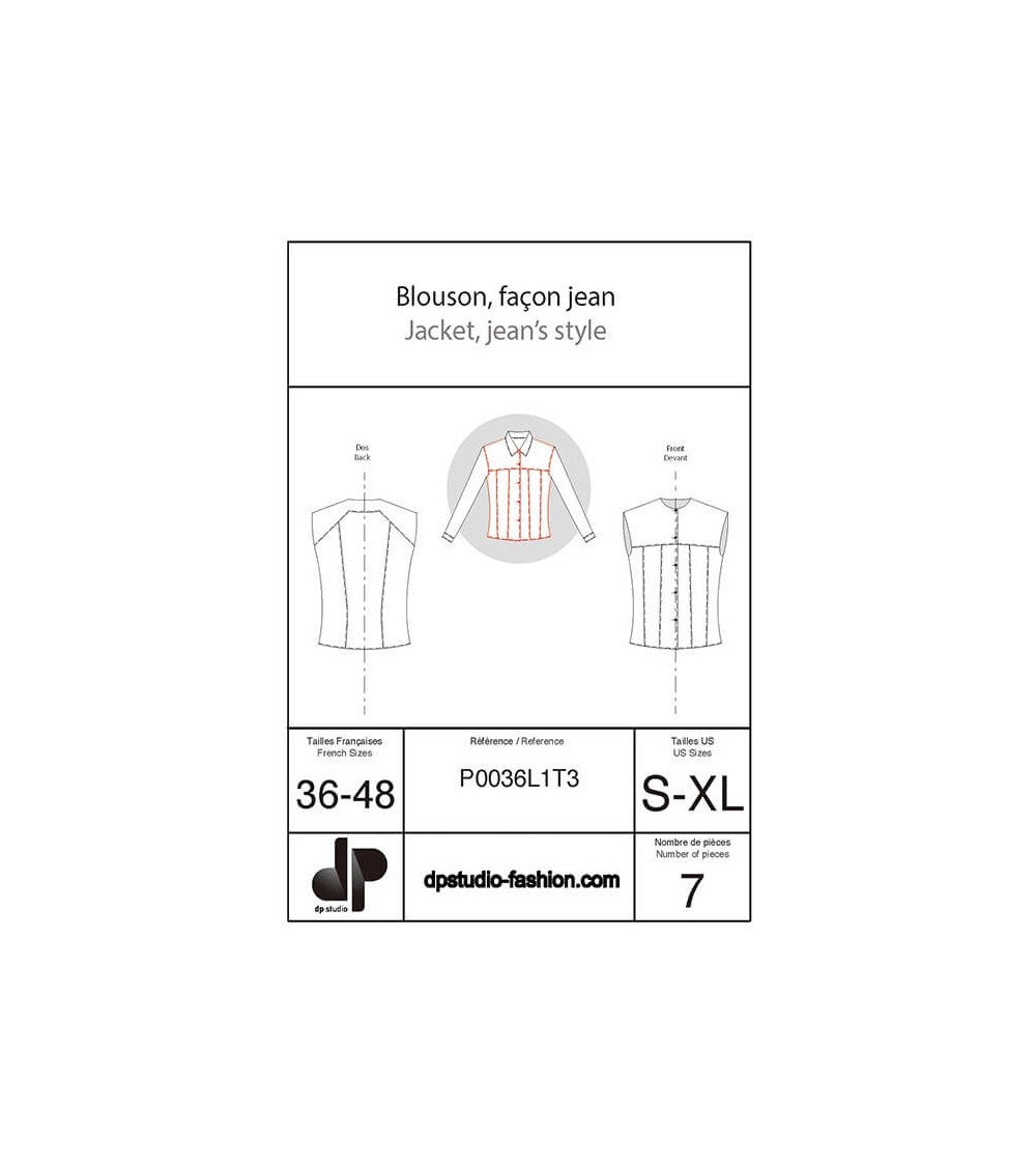 Blouson, façon jean