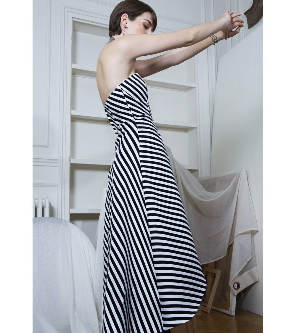 Robe bustier à godets